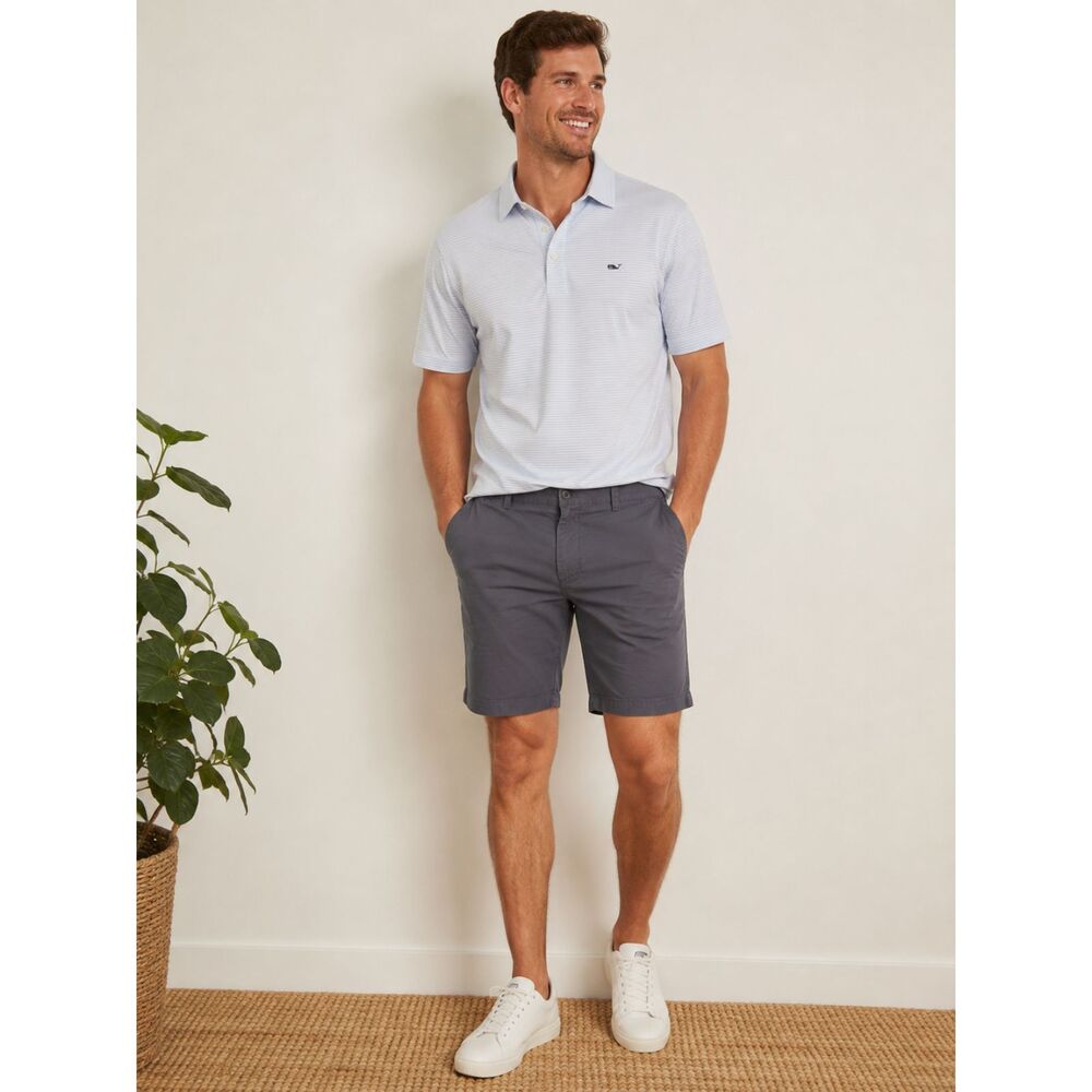 Vineyard Vines The Club Short  Size 38 Gray 100% Cotton Classic Preppy Casual